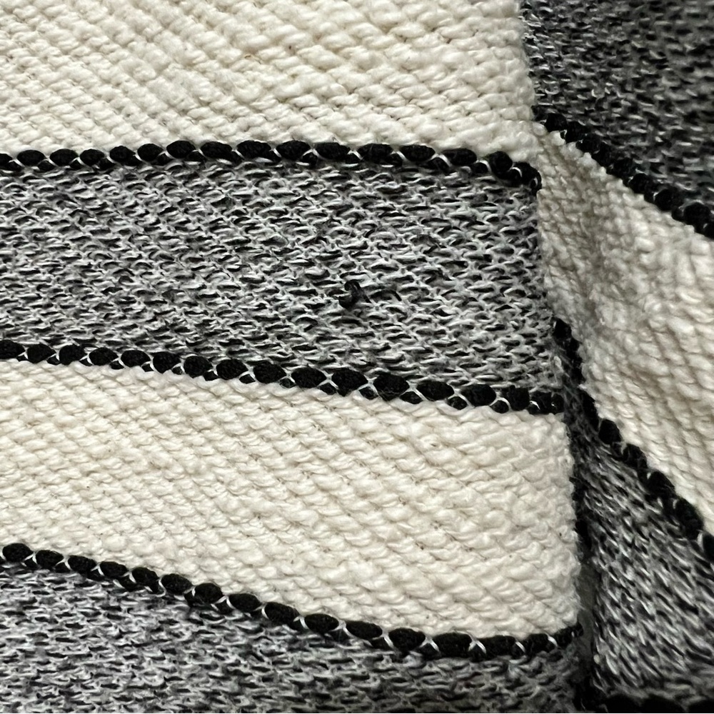 LOFT Black and Cream Knit Top - Picture 8 of 8